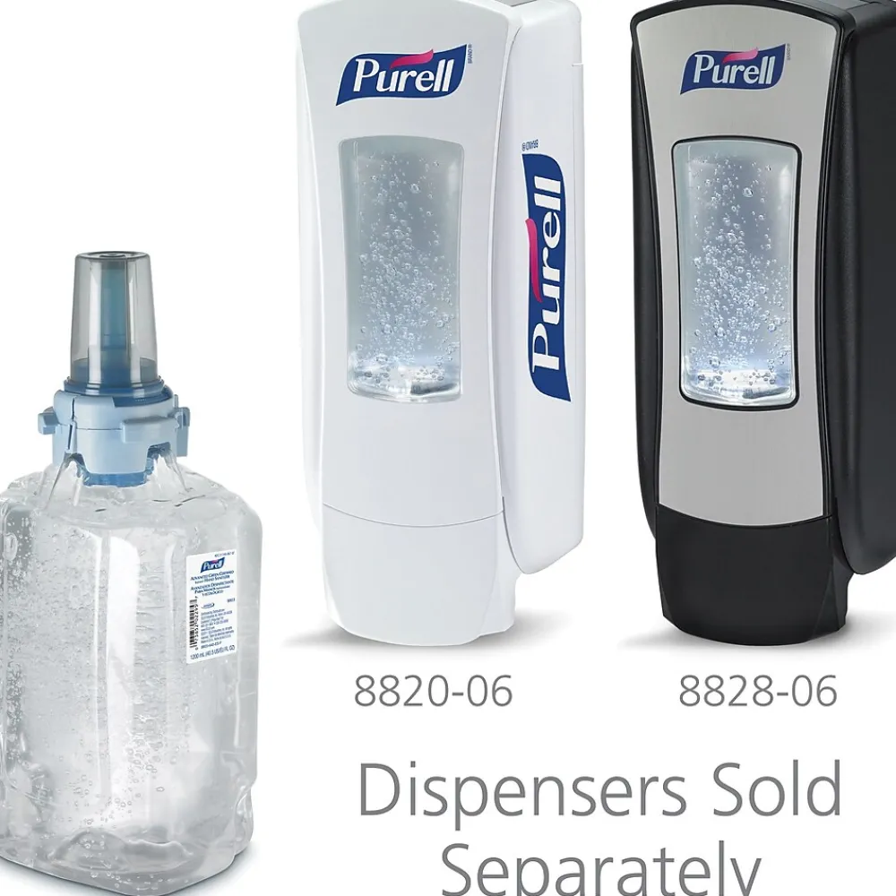 Advanced 70% Alcohol Gel Hand Sanitizer Refill for ADX 12 Dispenser, 1200 mL., 3/Carton (8803-03)<Purell New