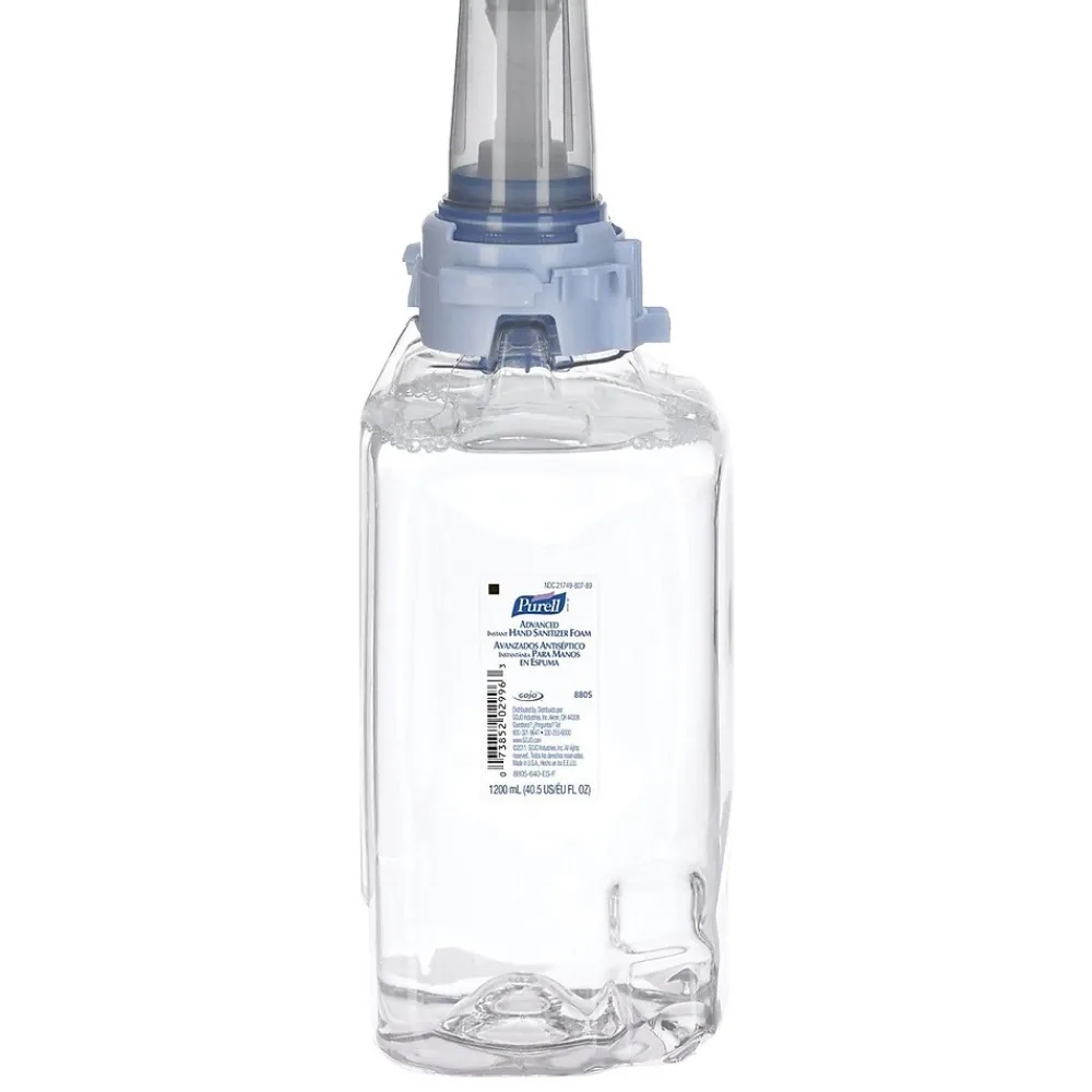 Advanced 70% Alcohol Foaming Hand Sanitizer Refill for ADX-12 Dispenser, 1200 mL., 3/Pack (8805-03)<Purell Best