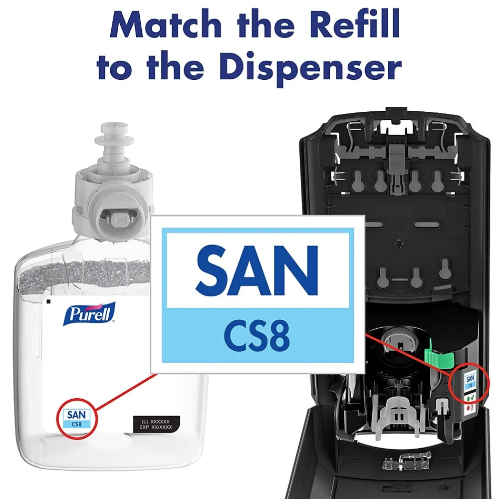 CS8 Automatic Wall Mounted Hand Sanitizer Dispenser Graphite (7824-01)<Purell Online