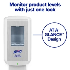 CS8 Automatic Wall Mounted Hand Sanitizer Dispenser, for CS8 1200 mL Hand Sanitizer Refills, White (7820-01)<Purell New