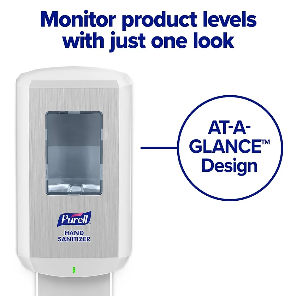 CS8 Automatic Wall Mounted Hand Sanitizer Dispenser, for CS8 1200 mL Hand Sanitizer Refills, White (7820-01)<Purell New