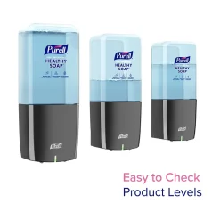 HEALTHY SOAP ES10 Automatic Wall Mounted Hand Soap Dispenser, Graphite (8334-E1)<Purell Hot