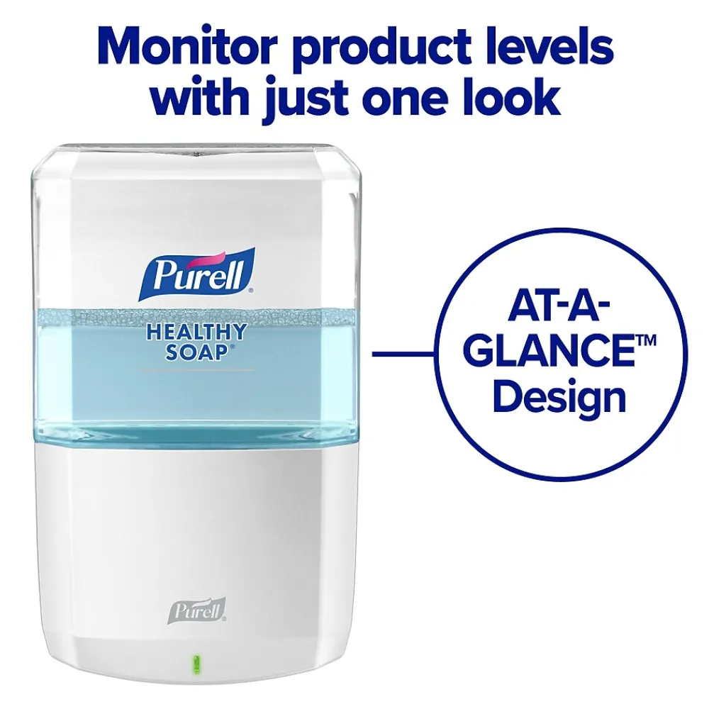 HEALTHY SOAP ES8 Automatic Wall Mounted Hand Soap Dispenser, White (7730-01)<Purell Online