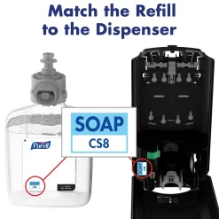 HEALTHY SOAP Foaming Hand Soap Refill for CS8 Dispenser, 1200 ml, 2/Carton (7874-02)<Purell Sale