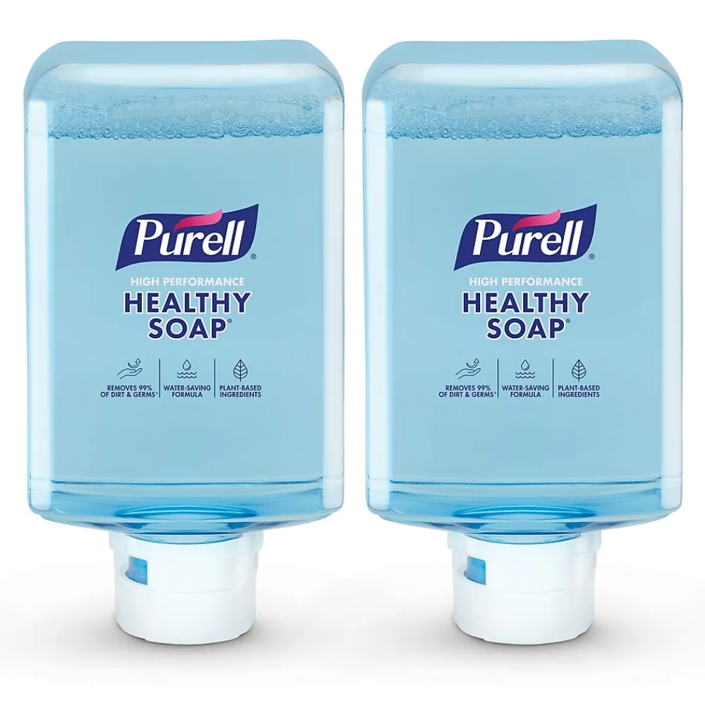 HEALTHY SOAP Foaming Hand Soap Refill for ES10 Dispenser, Light Fragrance Scent, 1200 ml, 2/Carton (8371-02)<Purell New