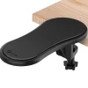Sale Purely E5620 Ergonomic Arm Rest/Elbow Support for Desk, 180° Adjustable Computer Desk Support Extender, Black (PARE5620)