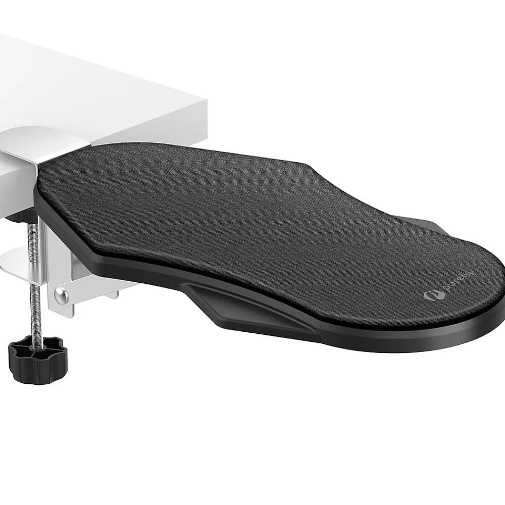 Sale Purely E5720 Ergonomic Arm/Elbow Support Rest for Desk, Computer Desk Arm Extender, Black (PARE5720)