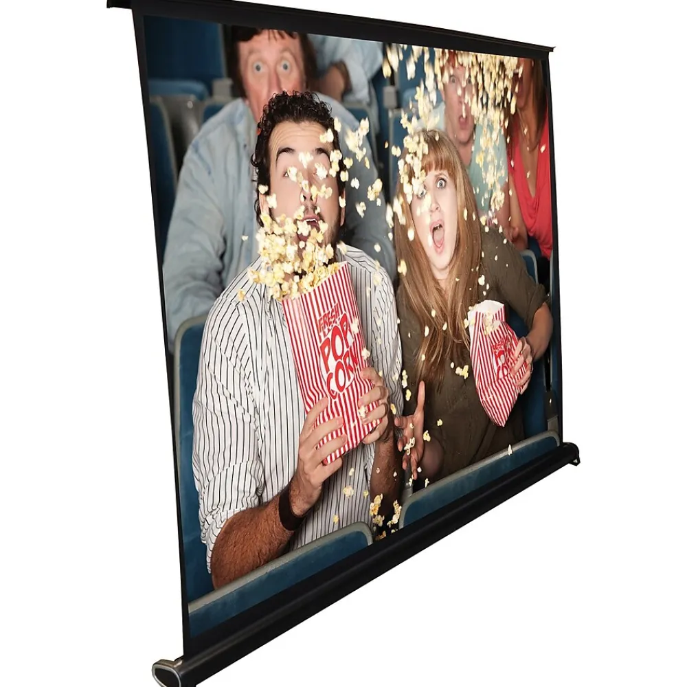 Pyle 40" Portable Manual Wall & Ceiling Projector Screen, White (PYLPRJTP46)