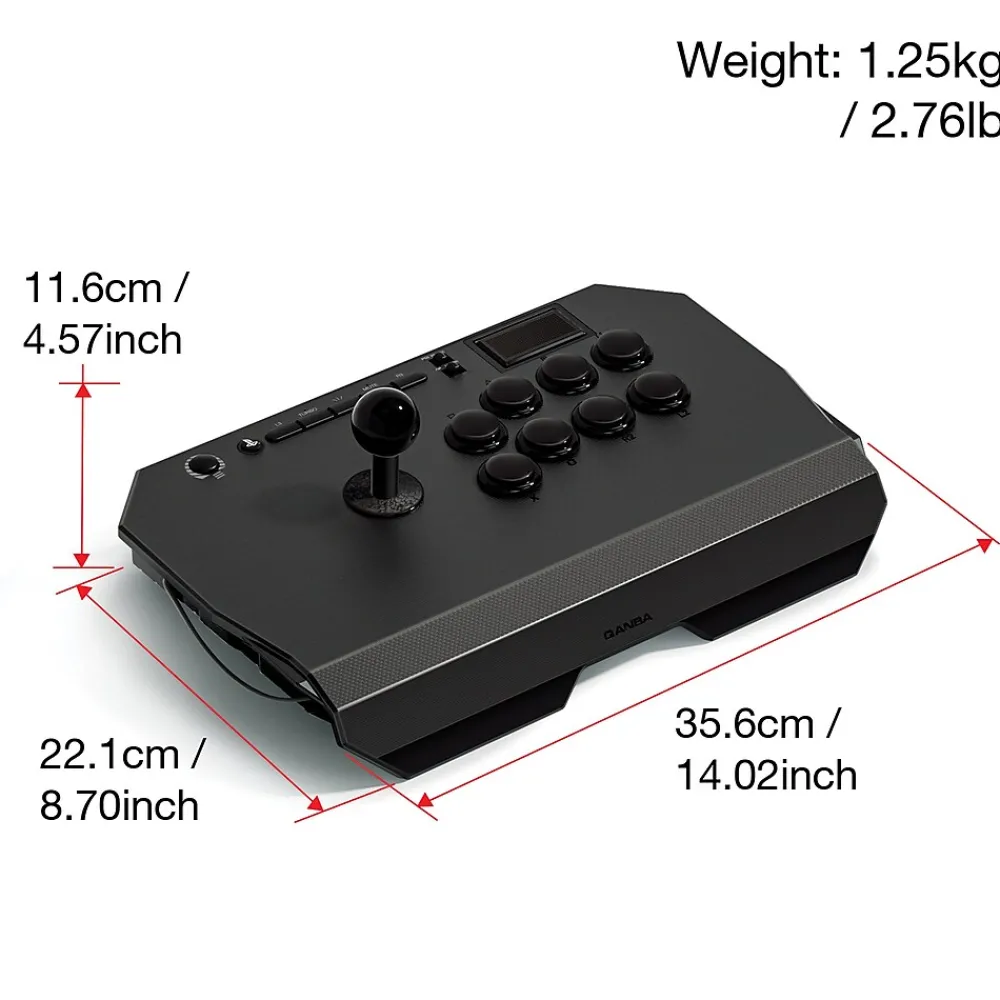Online QANBA Drone 2 QANN3 Joystick for PlayStation 5/4 & PC, Wired, Black