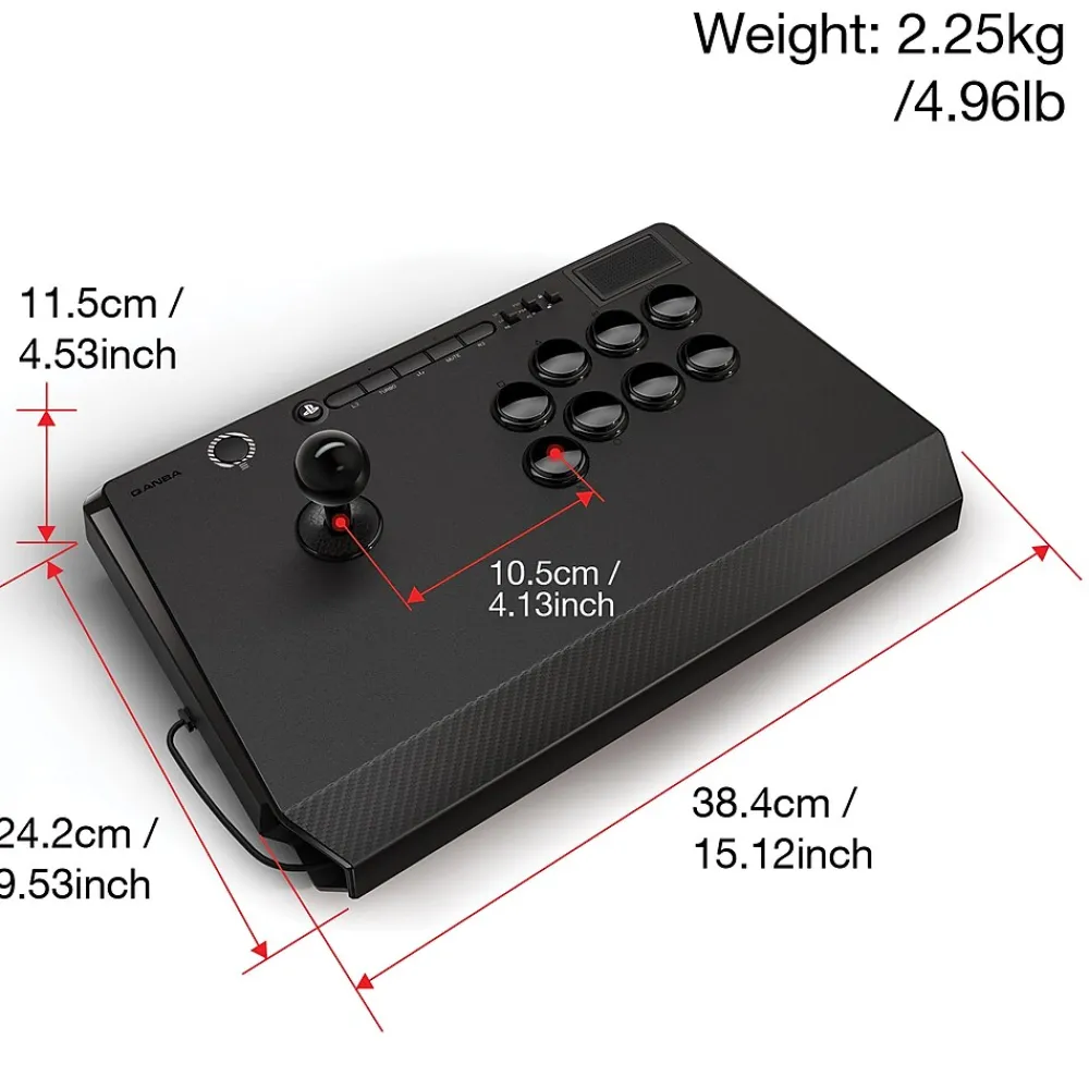 Best QANBA Titan B1 QANB1 Joystick for PlayStation 5/4 & PC, Wired, Black