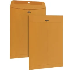 New Quality Park Clasp & Moistenable Glue Kraft Catalog Envelopes, 9" x 12", Kraft, 100/Box (QUA37790)
