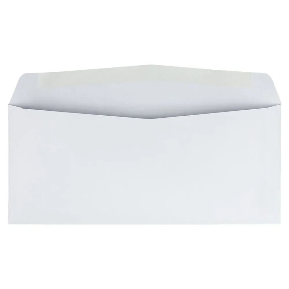 Sale Quality Park Gummed #10 Business Envelopes, 4 1/8" x 9 1/2", White Wove, 500/Box (QUA90020)