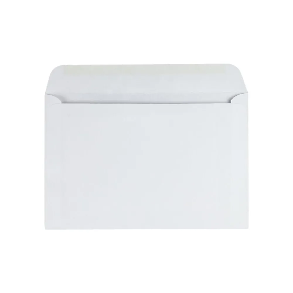 Best Quality Park Gummed Booklet Envelopes, 6" x 9", White Wove, 100/Box (QUA37113)