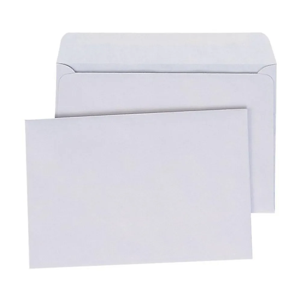 Best Quality Park Gummed Booklet Envelopes, 6" x 9", White Wove, 100/Box (QUA37113)