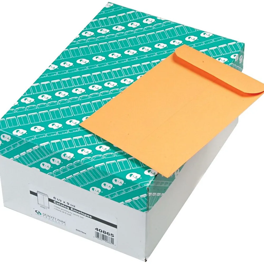 Hot Quality Park Gummed Kraft Catalog Envelope, 6 1/2" x 9 1/2", Kraft, 500/Box (QUA40865)