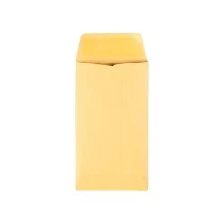 Outlet Quality Park Kraft #6 Envelope 3 3/8" x 6", Brown, 500/Box (QUA50662)