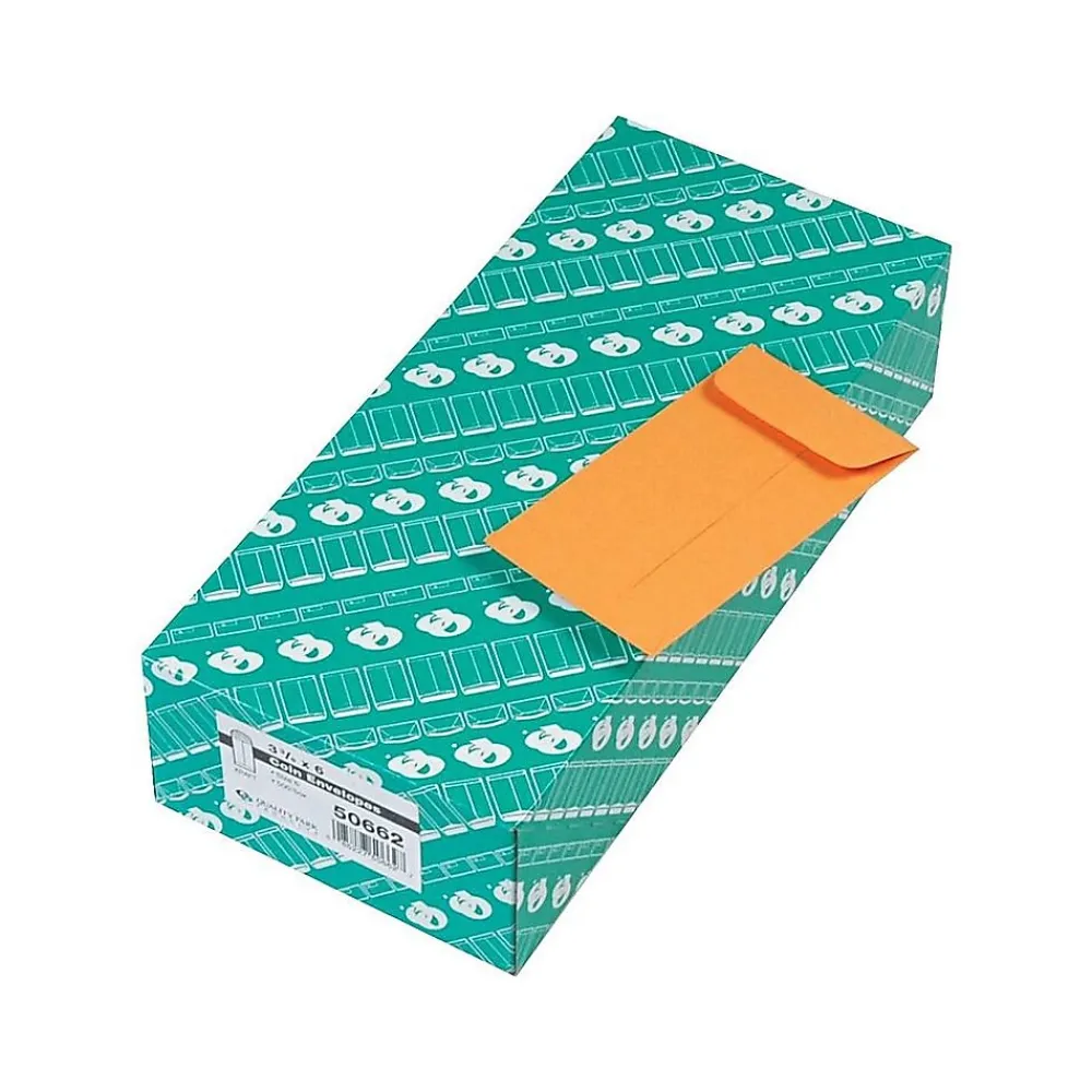 Outlet Quality Park Kraft #6 Envelope 3 3/8" x 6", Brown, 500/Box (QUA50662)
