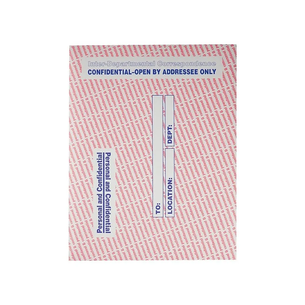 Discount Quality Park Kraft Security Tinted Inter-Departmental Envelope 10" x 13", Multi Colors, 100/Box (QUA63778)