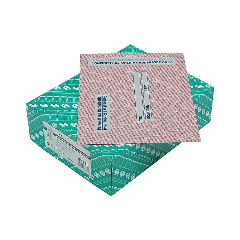 Discount Quality Park Kraft Security Tinted Inter-Departmental Envelope 10" x 13", Multi Colors, 100/Box (QUA63778)
