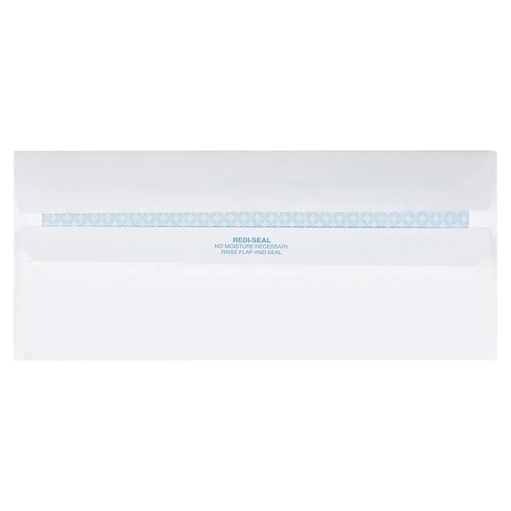 Hot Quality Park Redi-Seal #10 Window Envelopes, 4 1/8" x 9 1/2", White Wove, 500/Box (21318)