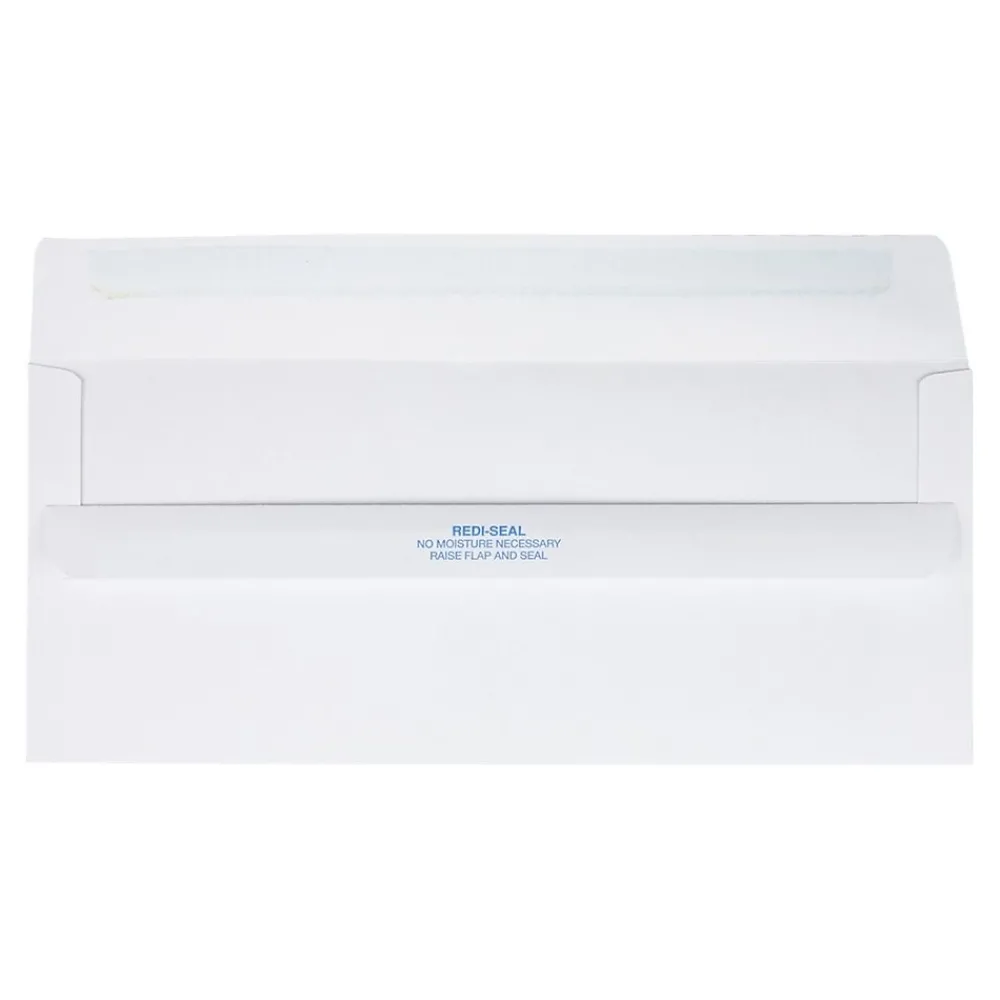 Hot Quality Park Redi-Seal #10 Window Envelopes, 4 1/8" x 9 1/2", White Wove, 500/Box (21318)