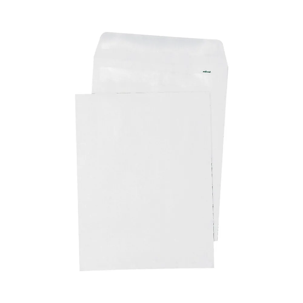 Online Quality Park Redi-Seal Catalog Envelopes, 9" x 12", White, 100/Box (QUA43517)