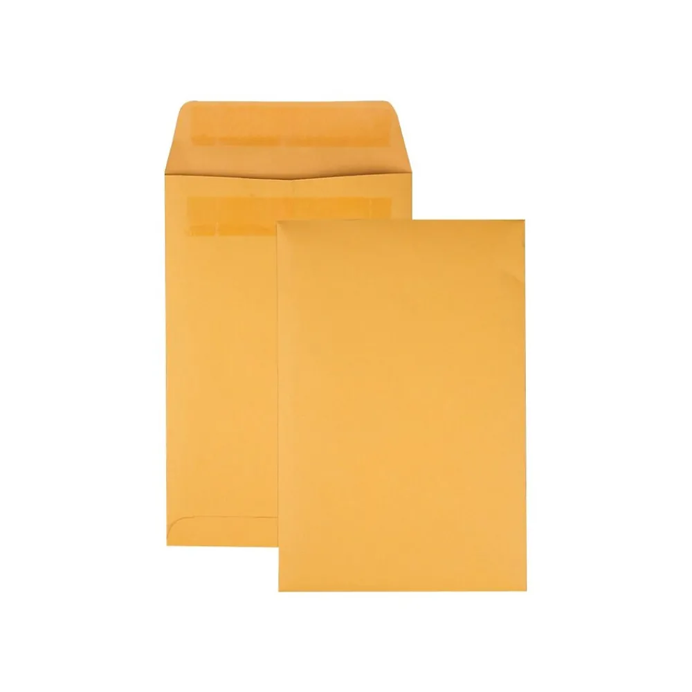 Hot Quality Park Redi-Seal Kraft Catalog Envelopes, 6"L x 9"H, Brown, 100/Box (QUA43167)