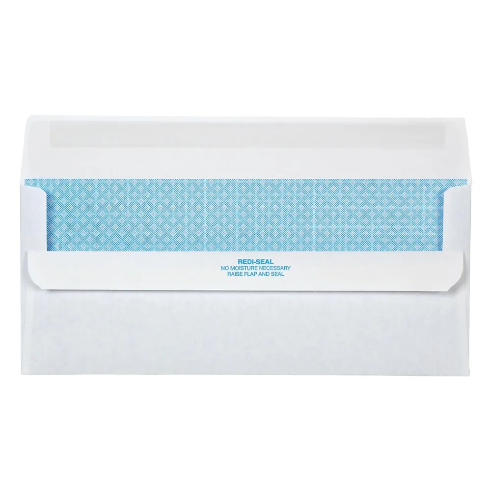 Discount Quality Park Redi-Seal Security Tinted Business Envelopes, 4 1/8" x 9 1/2", White, 500/Box (QUA11218)