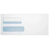 Sale Quality Park Redi-Seal Self Seal #10 Double Window Envelope, 4 1/2" x 9 1/2", White Wove, 250/Pack (24559-QP-250)