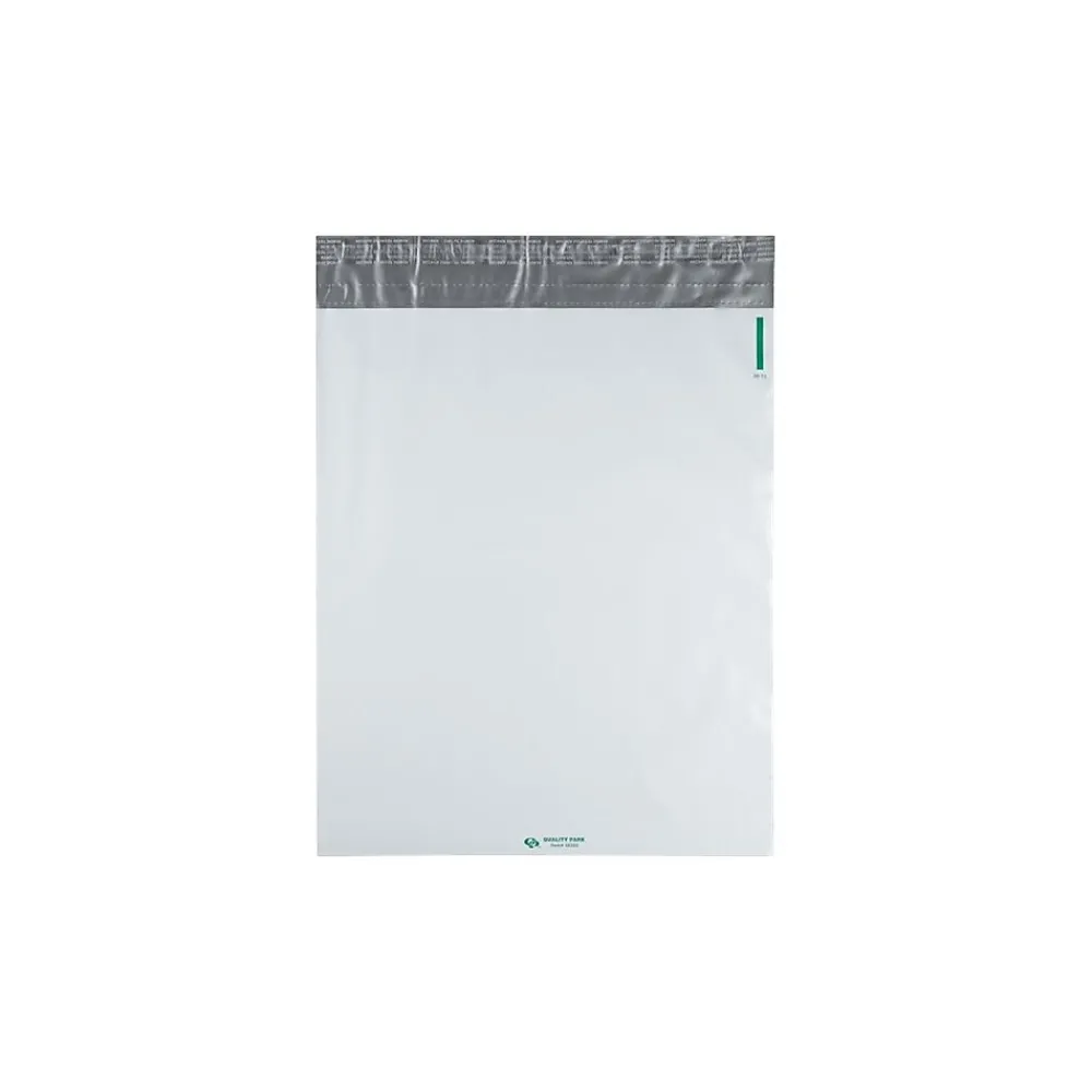 Outlet Quality Park Redi-Strip Expansion Poly Mailers, 13" x 16", White, 100/Box (QUA46393)