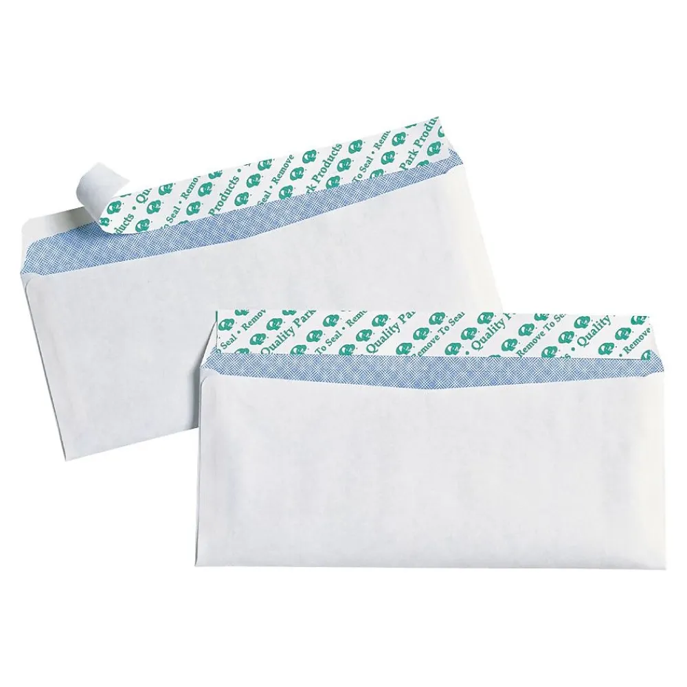 Discount Quality Park Redi-Strip Security Tinted #10 Envelopes, 4-1/8" x 9-1/2", White, 30/Box (QUA69112)