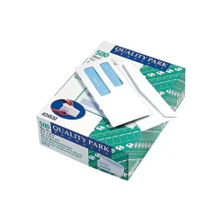 Best Quality Park Security Tinted #8 Double Window Envelope 3 5/8