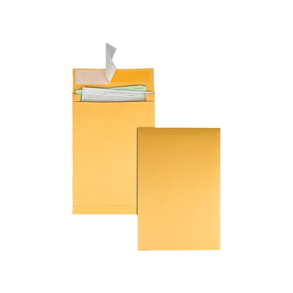 Best Quality Park Self Seal Kraft Catalog Envelopes, 10"L x 13"H, Brown, 25/Pack (QUA93336)
