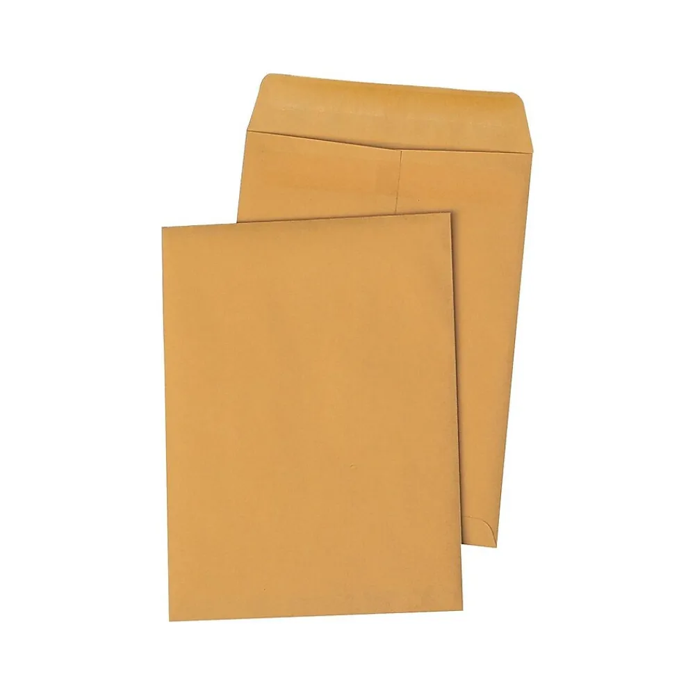 Sale Quality Park Self Seal Kraft Catalog Envelopes, 10" x 15", Brown, 250/Carton (QUA43862)
