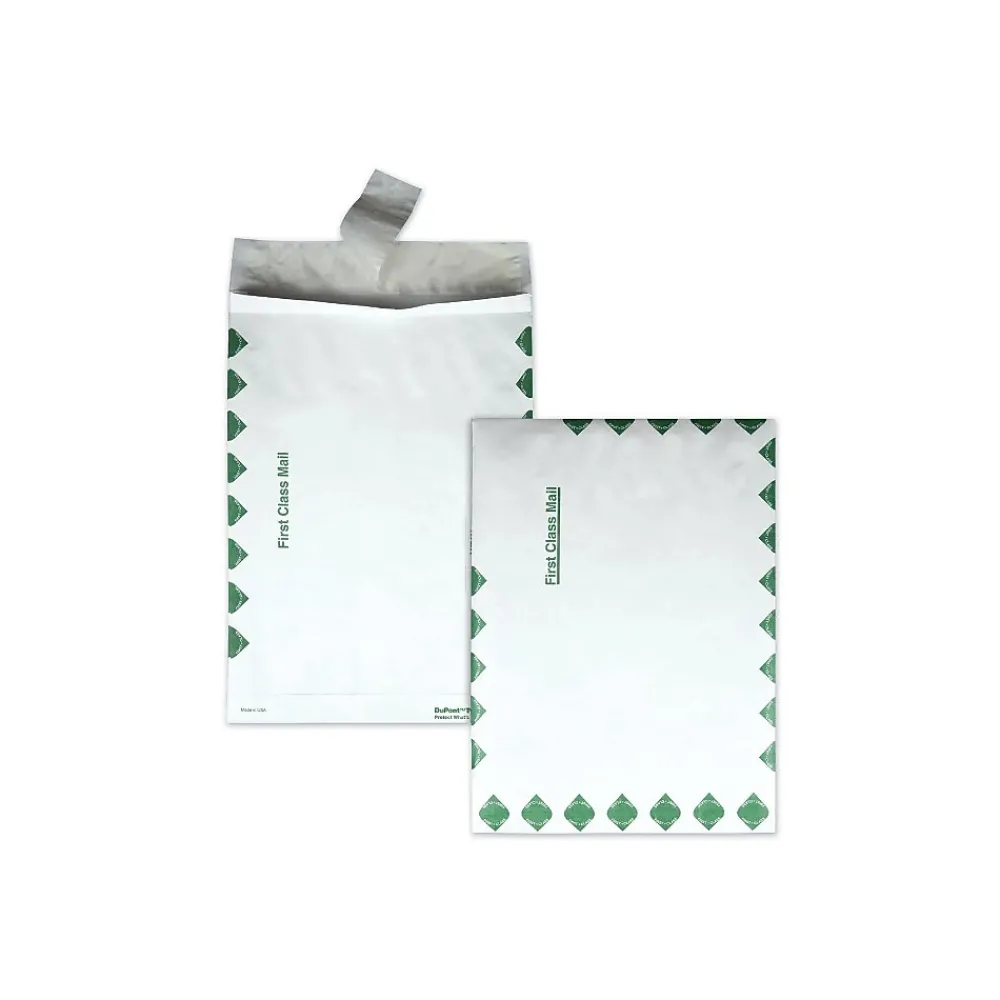 Outlet Quality Park Survivor First Class Tyvek Self Seal Catalog Envelope, 10" x 13", White, 100/Carton (R4210)