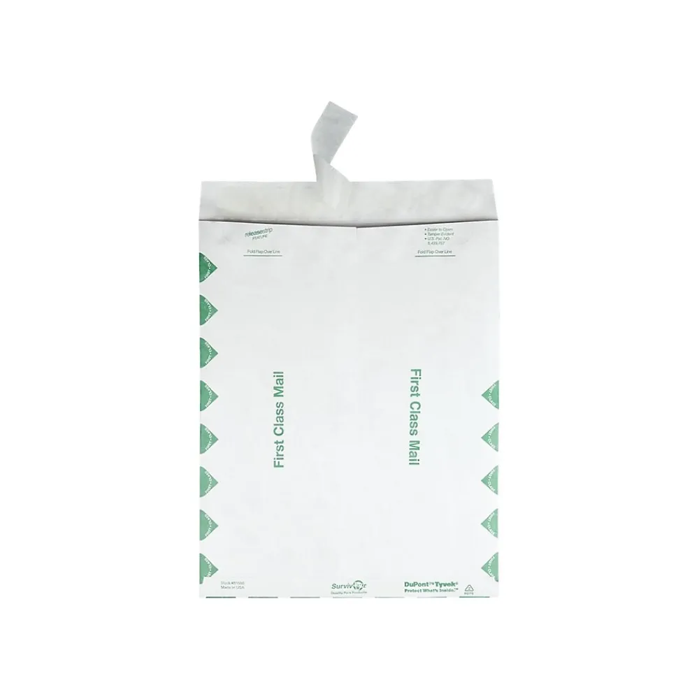 Online Quality Park Tyvek Survivor Self Seal Catalog Envelopes, 10"L x 13"H, White, 100/Box (QUAR1590)