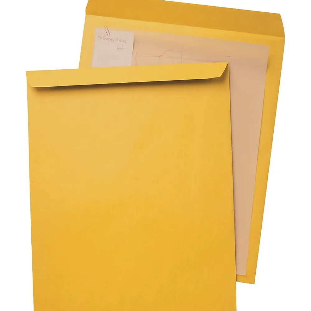 Online Quality Park Unsealed Kraft Catalog Envelope, 22" x 17", Kraft, 25/Box (42356)
