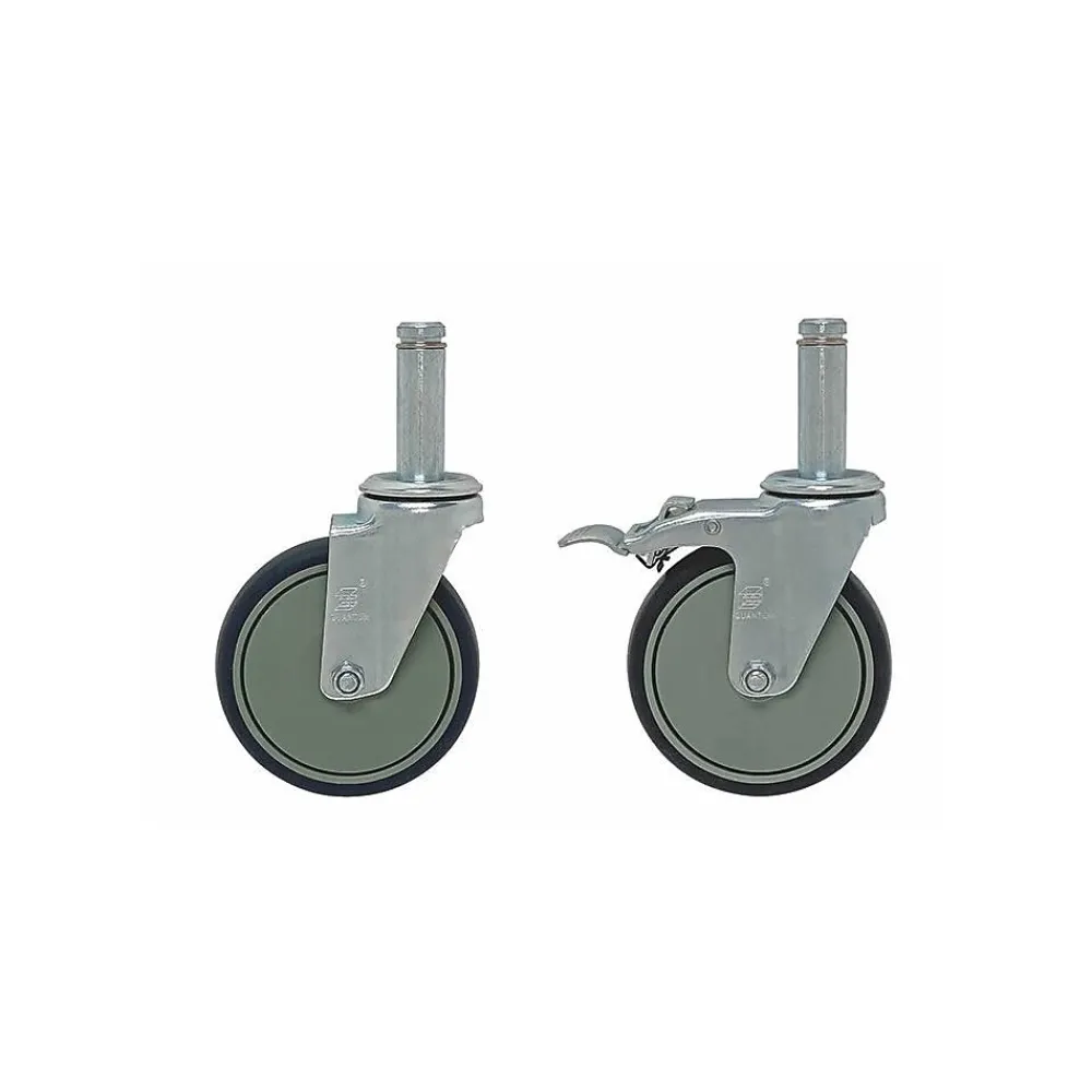 Shelving*Unbranded Quantum Storage 5" x 1-1/4" Swivel Stem Casters, Set of 4 (WR-00H)