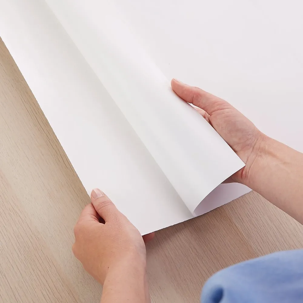 Dry Erase*Quartet ® Anywhere™ Repositionable Dry-Erase Surface, Self-Adhesive Sheets, 3’ x 2’ (R85532)