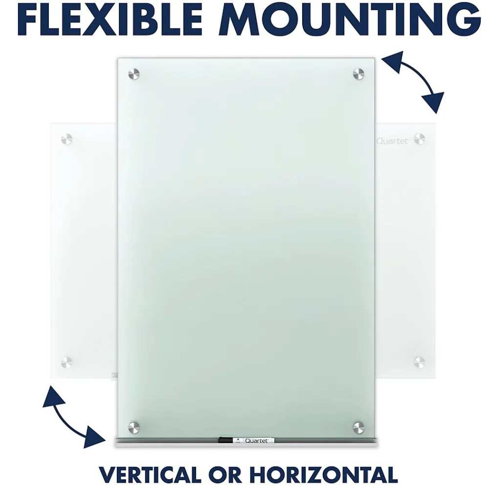 Dry Erase*Quartet Infinity Glass Dry-Erase Whiteboard, 8' x 4' (G9648F)