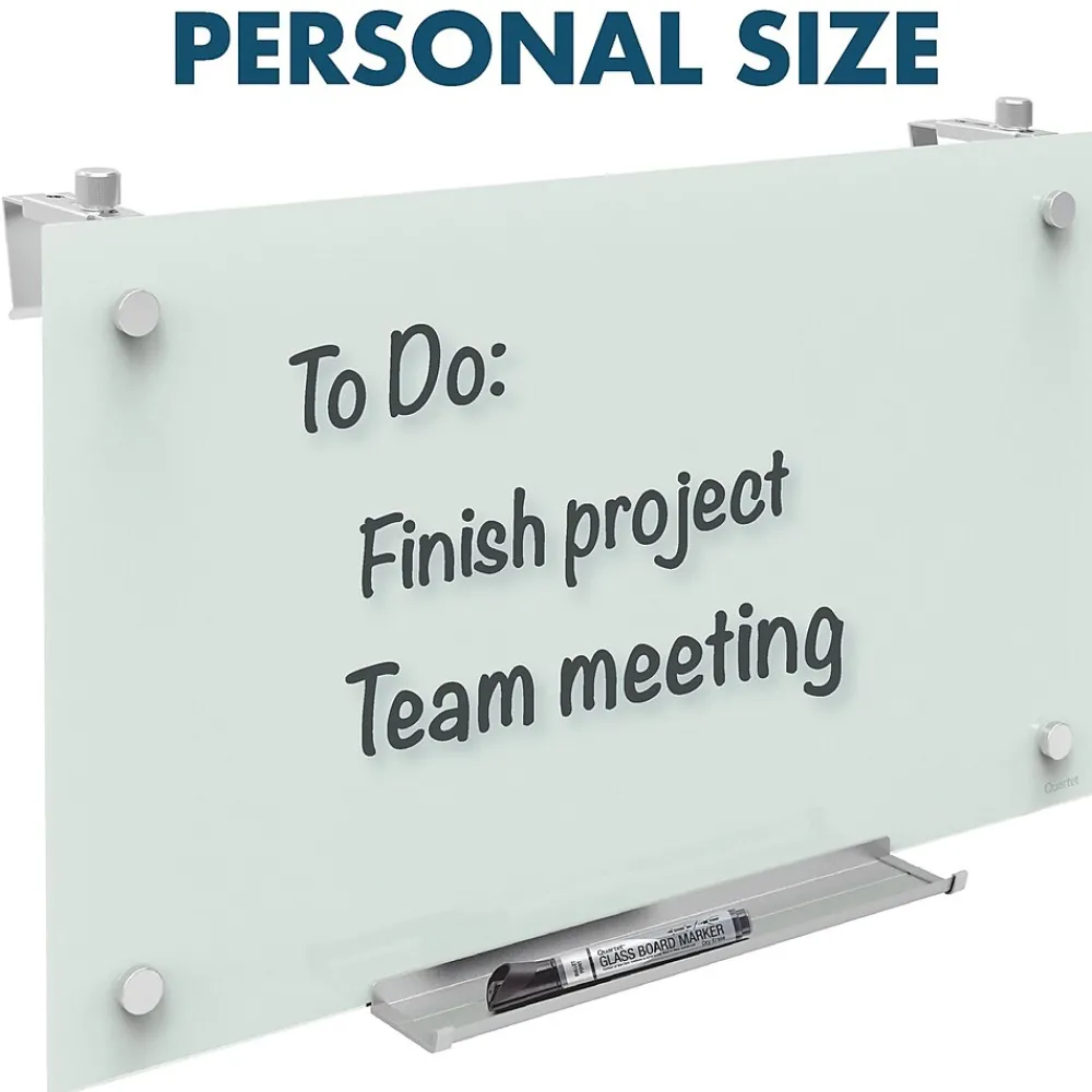 Dry Erase*Quartet Infinity Magnetic Glass Cubicle Dry-Erase Whiteboard, 2.5' x 2' (PDEC1830)