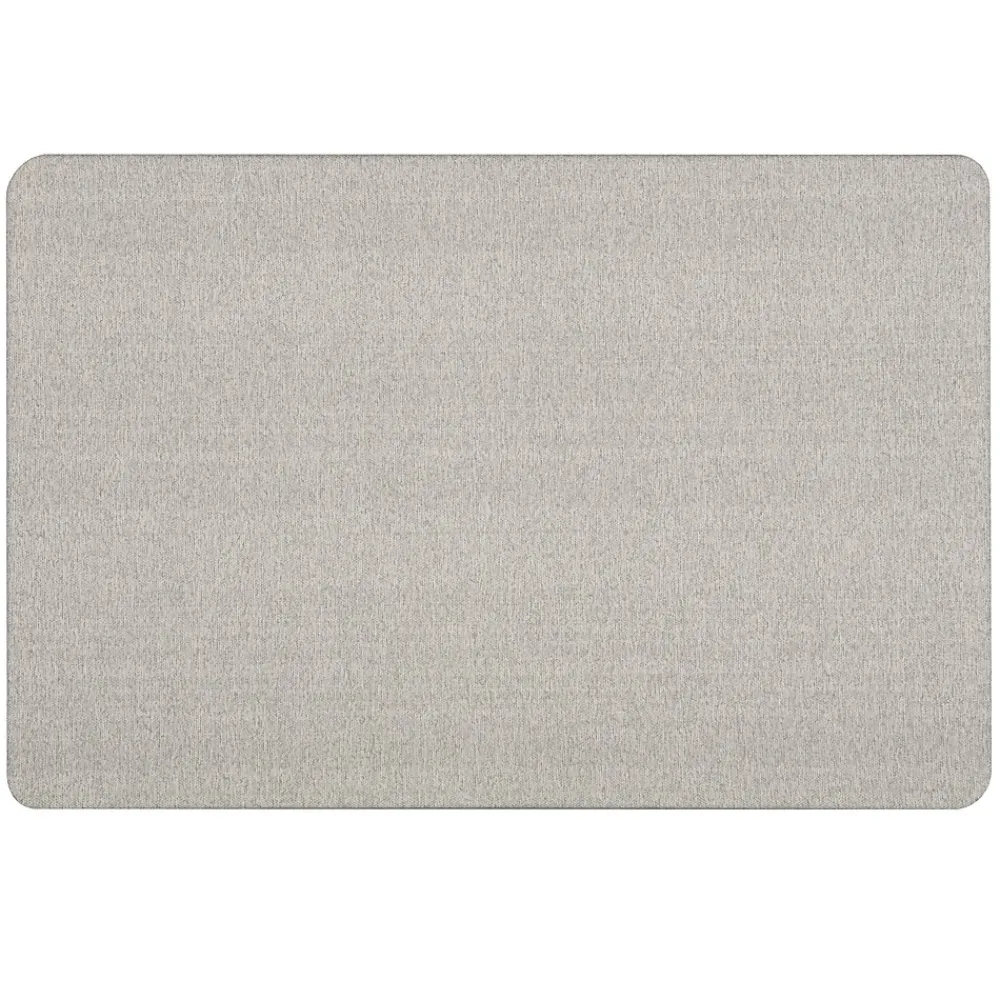 Bulletin*Quartet Oval Office Fabric Bulletin Board, Frameless, 3'H x 4'W (7684G)