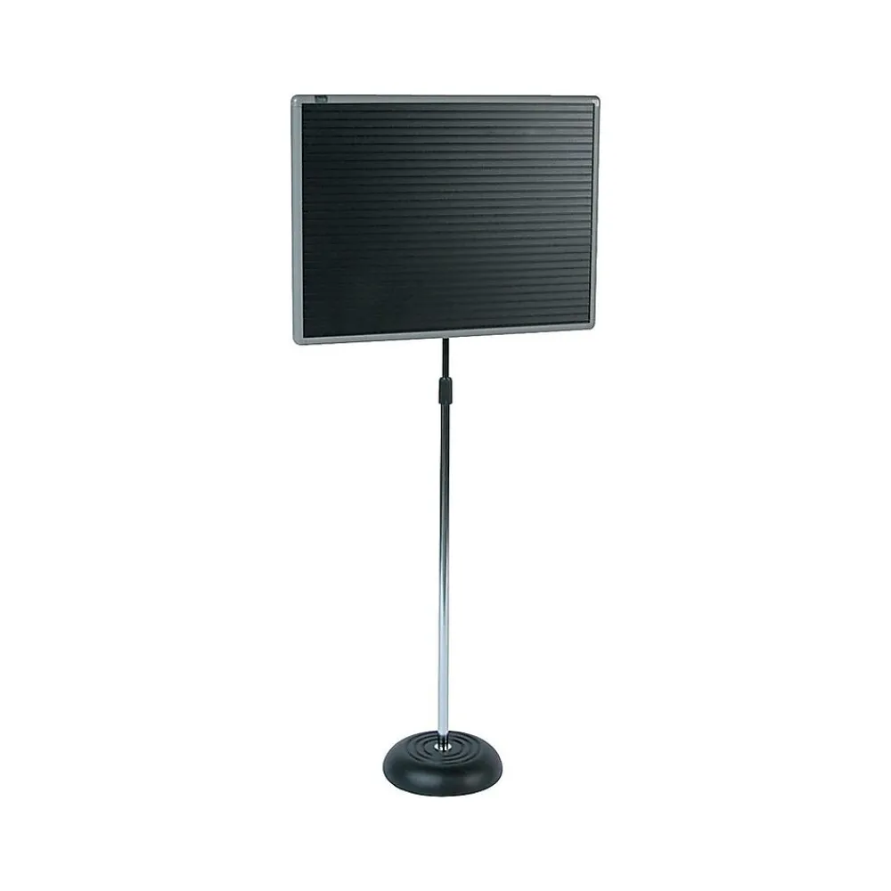 Bulletin*Quartet Pedestal Magnetic Letter Board, Gray Frame, 2' x 1.5' (7921M)