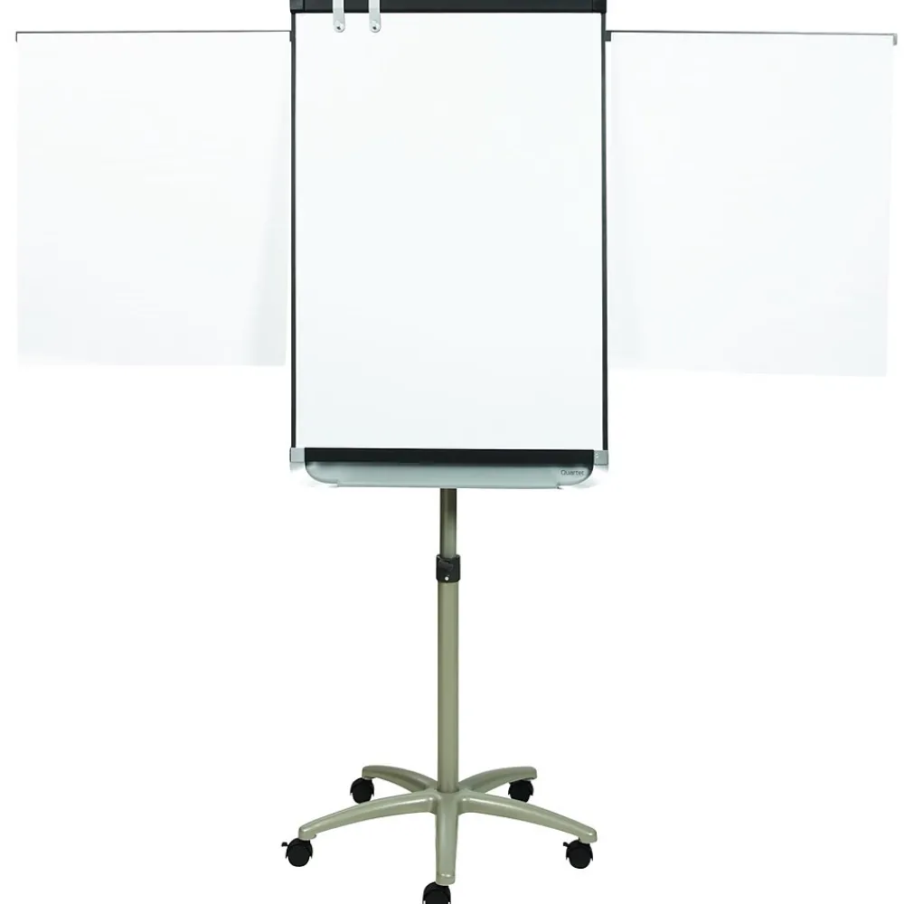 Dry Erase*Quartet ® Prestige® 2 Magnetic Mobile Presentation Whiteboard Easel, 3' x 2' (ECM32P2)