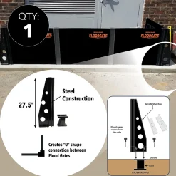 Quick Dam 3-Way Flood Gate Extenders (QDFGST3WC)