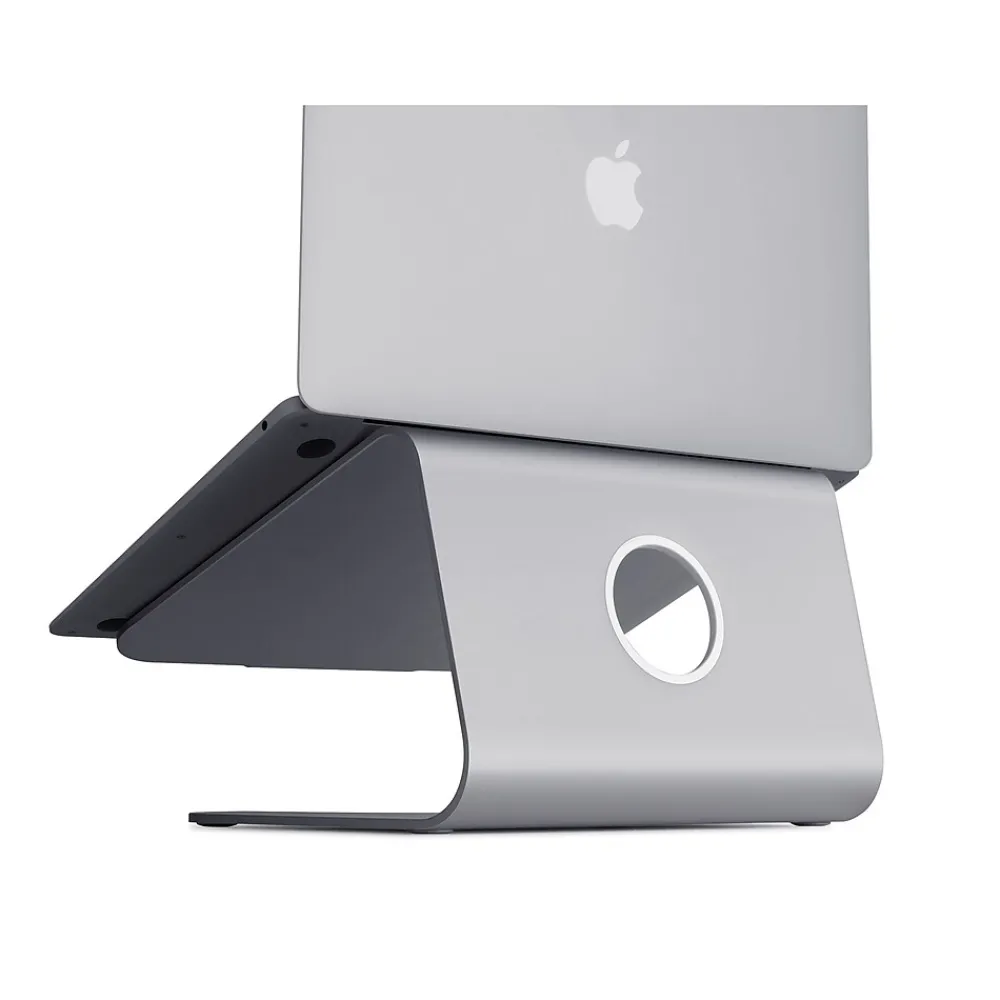 mStand 10" x 7.5" Aluminum Laptop Stand, Space Gray (10072)<Rain Design New