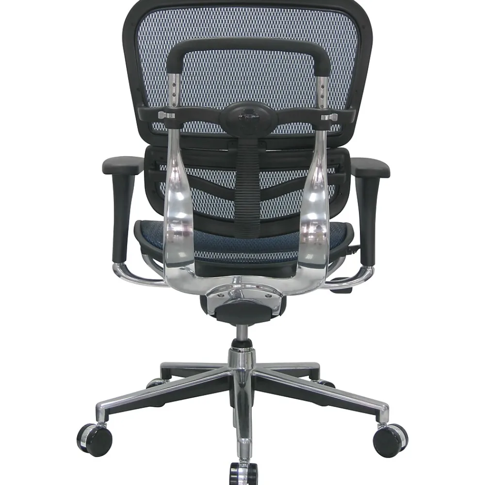 Office Chairs*RAYNOR GROUP Raynor Eurotech Ergo human Mesh Mid Back Task Chair, Blue