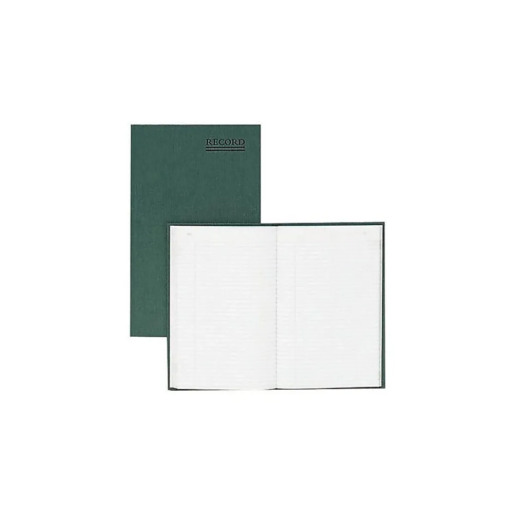 Accounting & Record Journals*Rediform Emerald Series Record Book, 6.25"W x 9.63"H, Green, 100 Sheets/Book (56521)