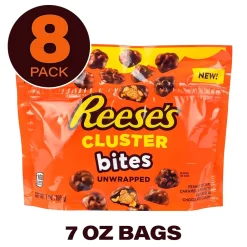 Reese's Unwrapped Cluster Bites Pouch, 7 oz, 8/Pack (220-02452)