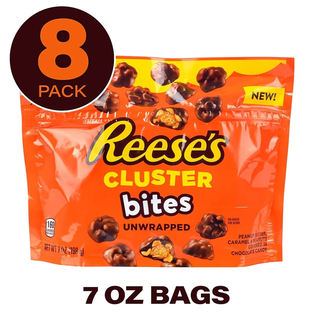 Reese's Unwrapped Cluster Bites Pouch, 7 oz, 8/Pack (220-02452)